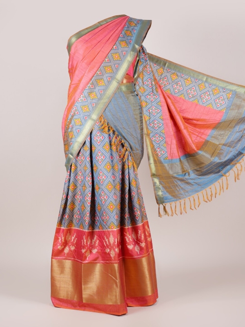 

Pothys Multicoloured Printed Unstitched Lehenga & Blouse With Dupatta, Multi