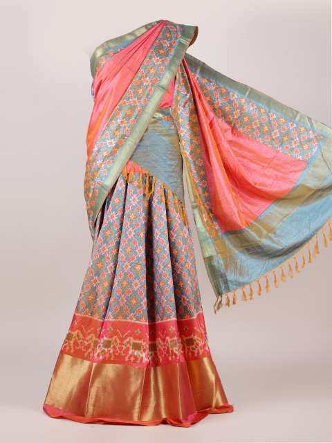 

Pothys Multicoloured Printed Unstitched Lehenga & Blouse With Dupatta, Multi