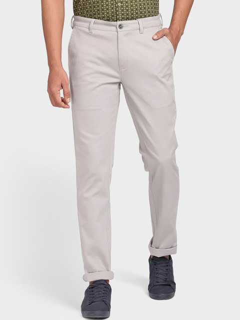 

ColorPlus Men Grey Chinos Trousers