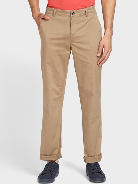 

ColorPlus Men Khaki Solid Trousers