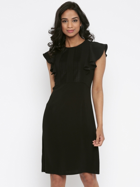 

Vero Moda Women Black A-Line Dress