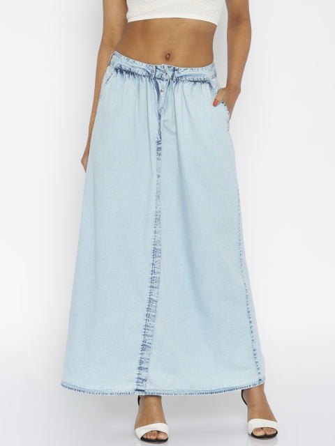

Vero Moda Blue Denim Maxi Skirt