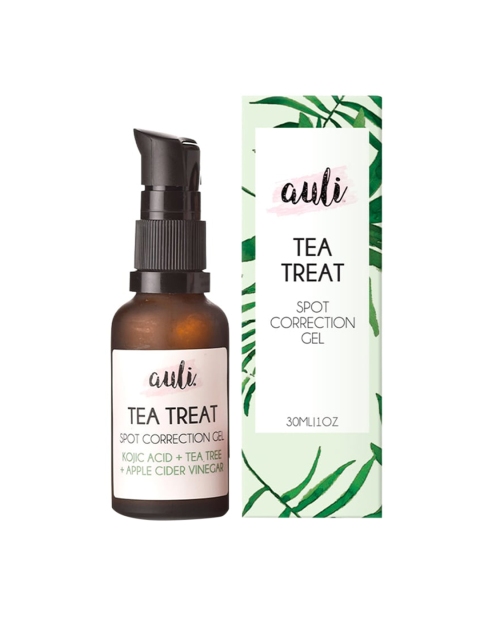 

Auli Tea Treat Spot Correction Gel with Kojic Acid & Apple Cider Vinegar- 30 ml, Green