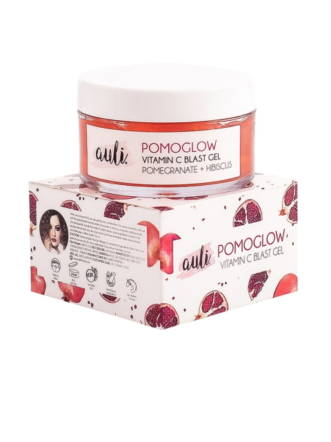 

Auli Pomoglow Vitamin C Blast Face Gel with Pomegranate & Hibiscus - 50 g, White