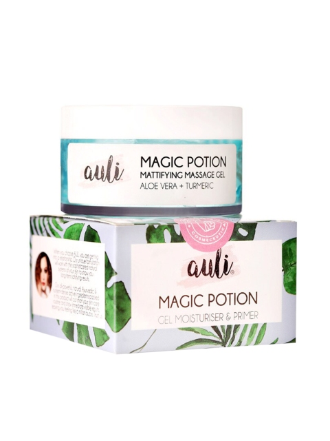 

Auli Magic Potion Mattifying Massage Gel with Aloe Vera & Turmeric - 60 g, Blue