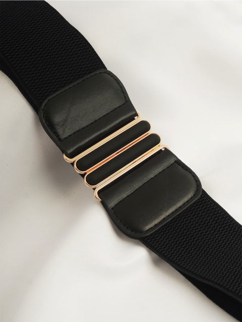 

Ferosh Women Black Textured Belt