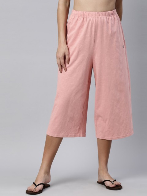 

Enamor Women Pink Solid Three-Fourth Lounge Pant