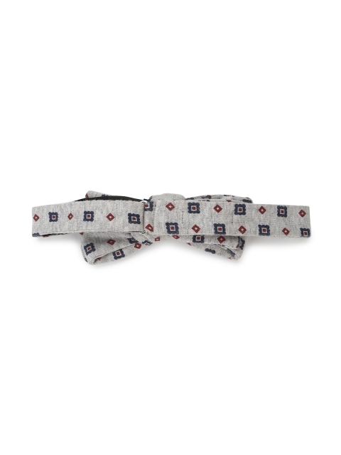 

HACKETT LONDON Men Black & Grey Printed Bow Ties