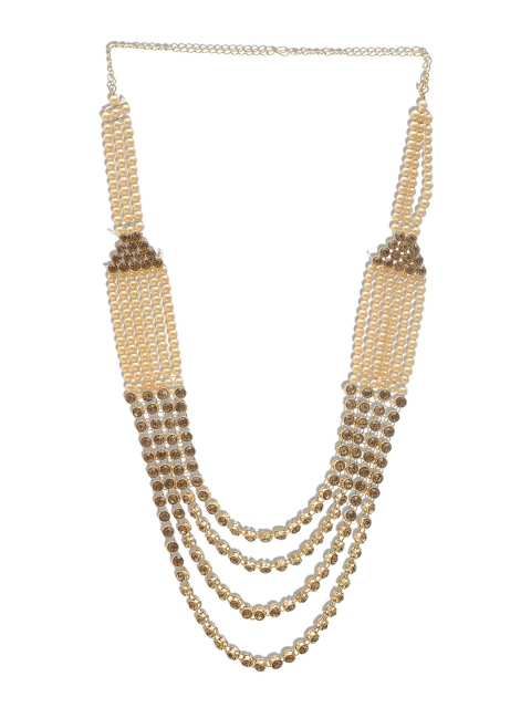 

DEVOILER Men Gold-Toned Layered Necklace