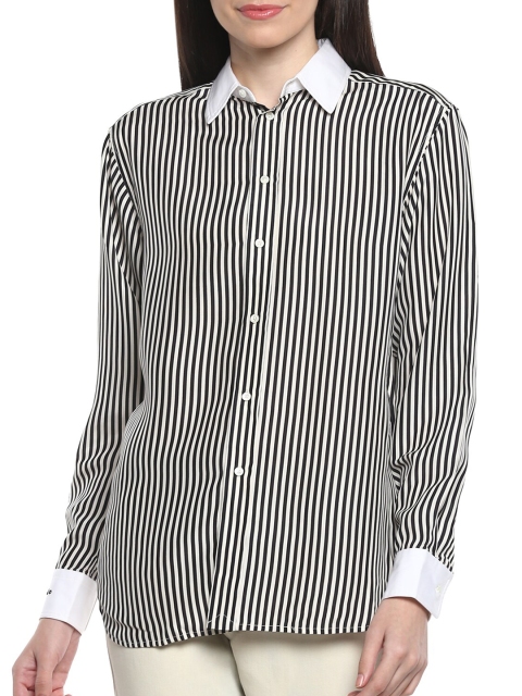 

Polo Ralph Lauren Beige & White Striped Pure Cotton Shirt Style Top