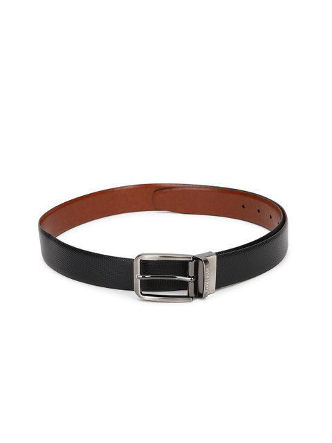 

Van Heusen Men Black Solid Leather Formal Belt