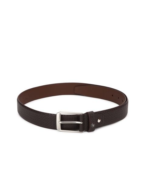 

Van Heusen Men Brown Textured Leather Formal Belt
