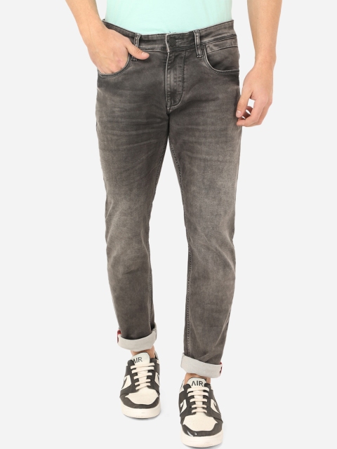 

JADE BLUE Men Grey Slim Fit Heavy Fade Stretchable Jeans