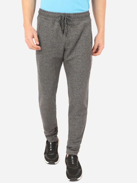 

JADE BLUE Men Charcoal Grey Cotton Slim-Fit Track Pants