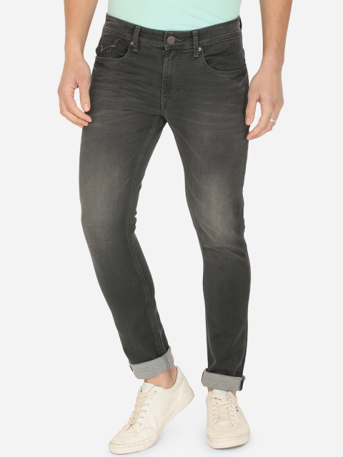 

JADE BLUE Men Grey Slim Fit Heavy Fade Stretchable Jeans