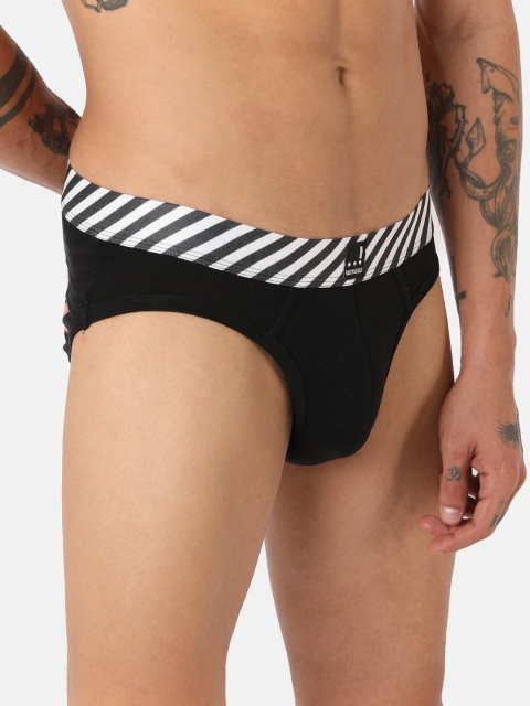 

RAD.MAD.BAD Men Black Solid Antimicrobial Basic Brief 8906142151209