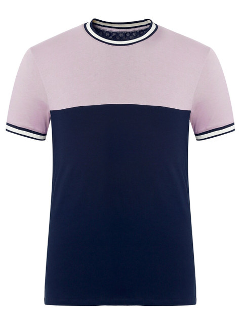 

Ted Baker Men Pink Colourblocked T-shirt
