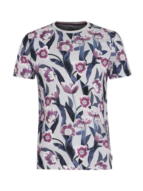 

Ted Baker Men Grey Floral Printed Tropical T-shirt