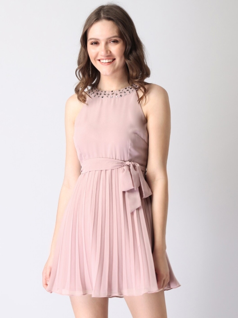 

FabAlley Purple Georgette Dress