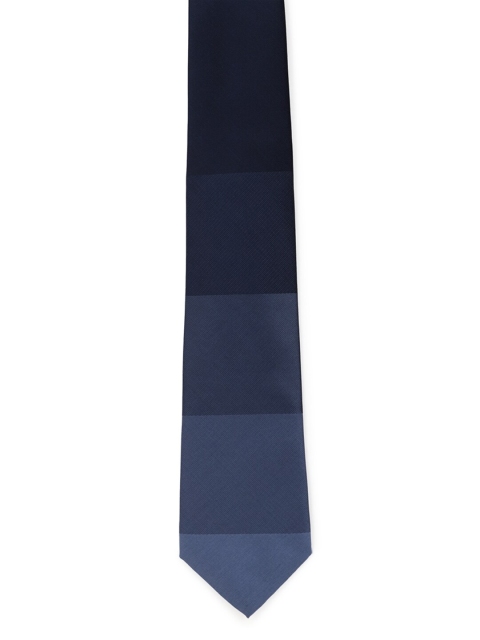 

Peter England Men Navy Blue Colourblocked Broad Tie