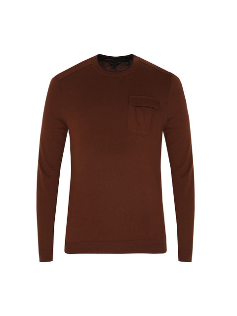 

Ted Baker Men Red Solid Cotton Pullover