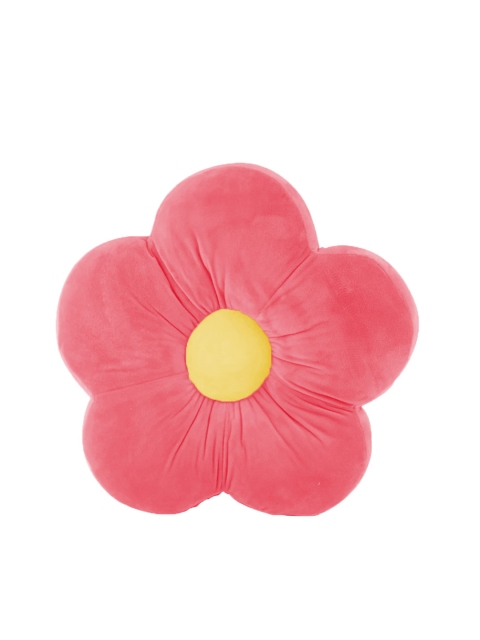 

STYBUZZ Kids Peach & Yellow Flower Shape Floor Cushion