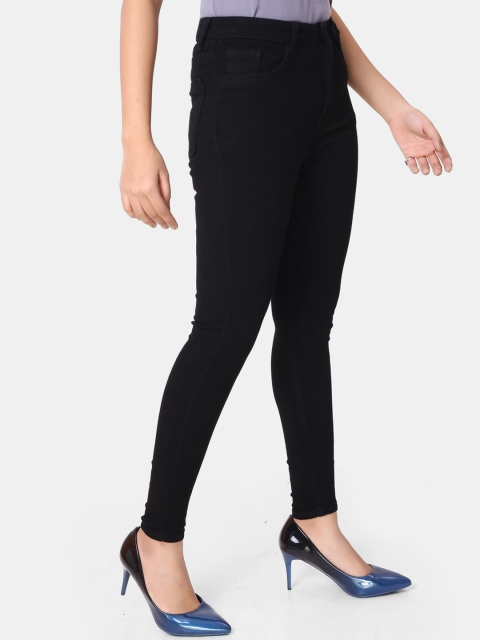 

ZRI Women Black Skinny Fit High-Rise Stretchable Jeans