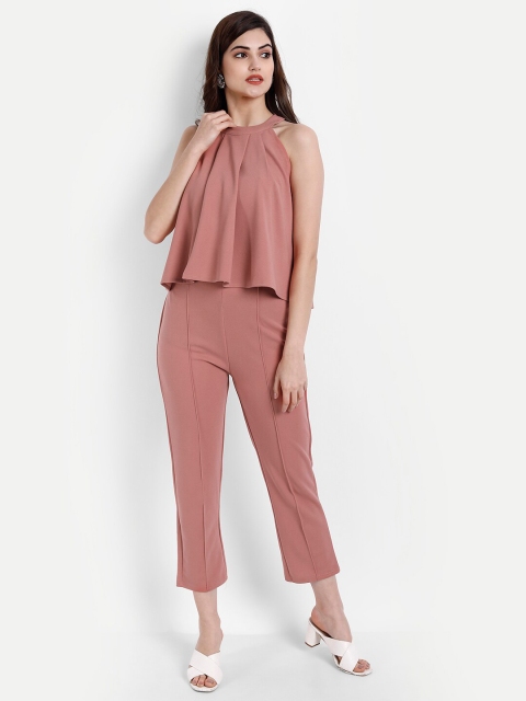 

BROADSTAR Women Pink Top with Trousers
