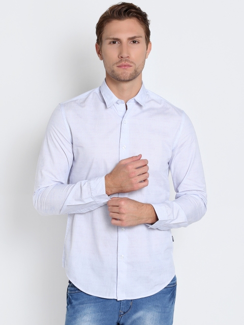 

Pepe Jeans Men Lavender Slim Fit Printed Casual Shirt