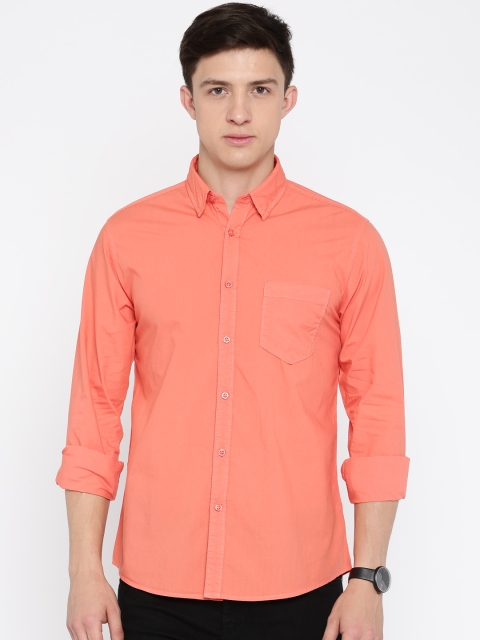 

Pepe Jeans Men Coral Pink Casual Shirt