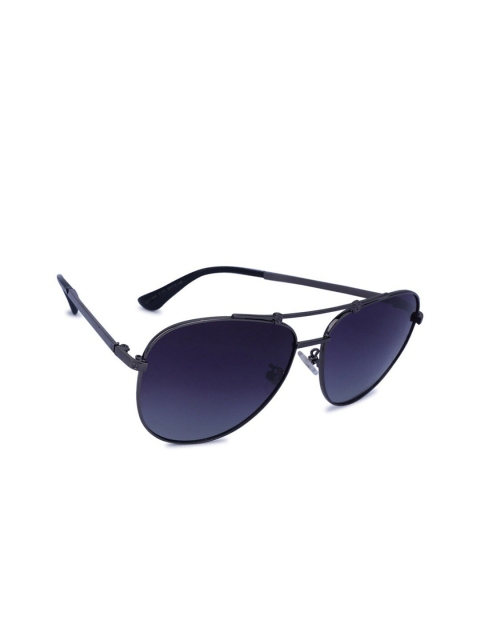 

MARC LOUIS Unisex Purple Lens & Blue Aviator Sunglasses with UV Protected Lens
