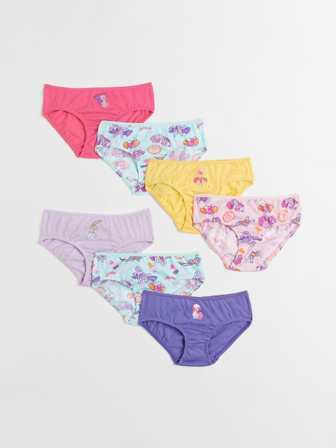 

H&M Girls 7 Pack Cotton Briefs 0686458109, Pink