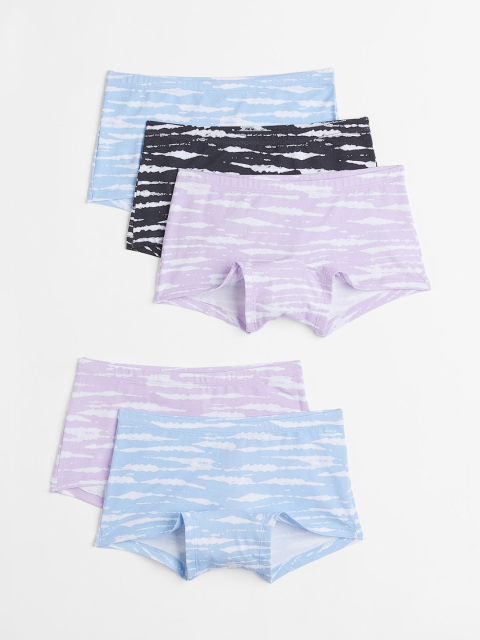 

H&M Girls 5-Pack Cotton Boxers, Multi