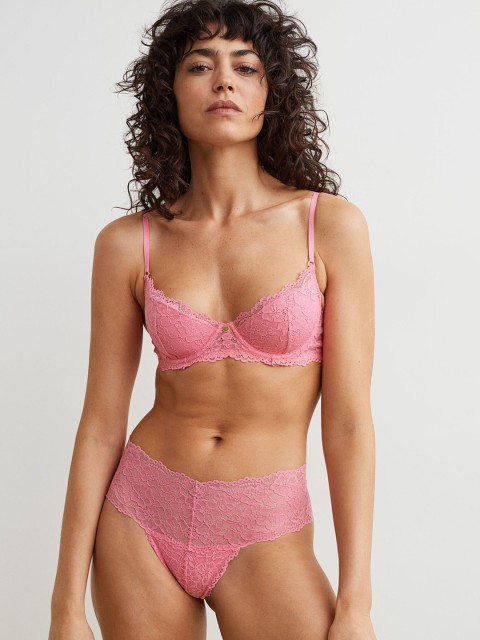 

H&M Pink 2-Pack Lace Thong Briefs