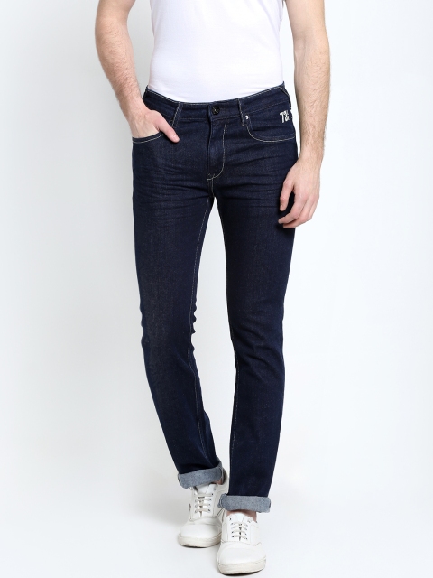 

Pepe Jeans Men Navy Blue Slim Fit Low-Rise Clean Look Jeans