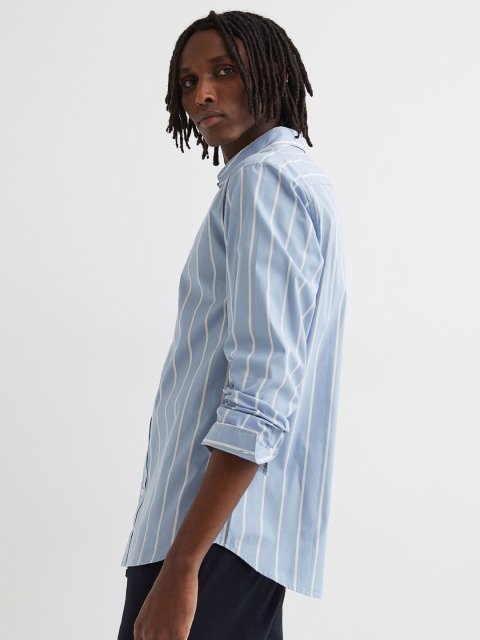 

H&M Men Blue Regular Fit Shirt