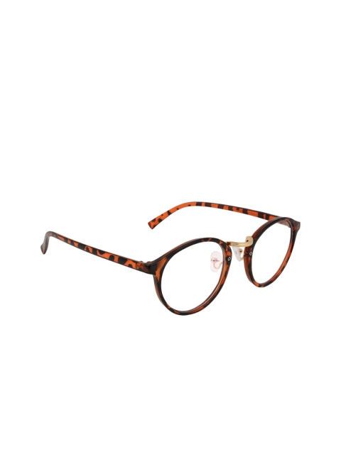 

Olvin Unisex Brown & Orange Printed Oval Frames OL545-05