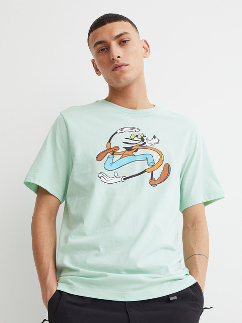 

H&M Men Green Regular Fit T-shirt