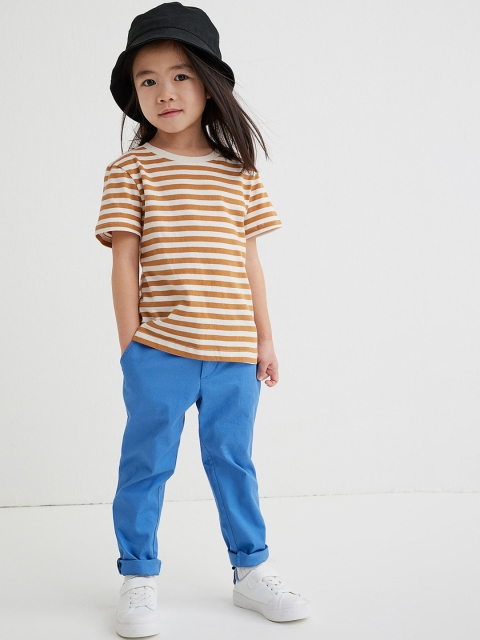 

H&M Boys Blue Solid Cotton Chinos