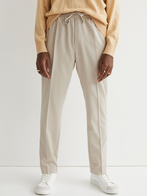 

H&M Men Beige Slim Fit Joggers