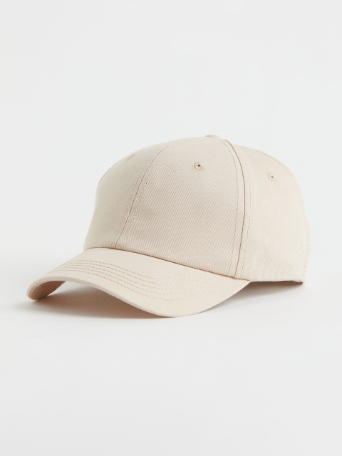 

H&M Women Beige Cotton Twill Cap