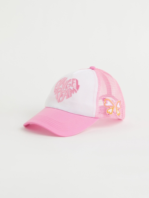 

H&M Women Pink & White Mesh-back Cap