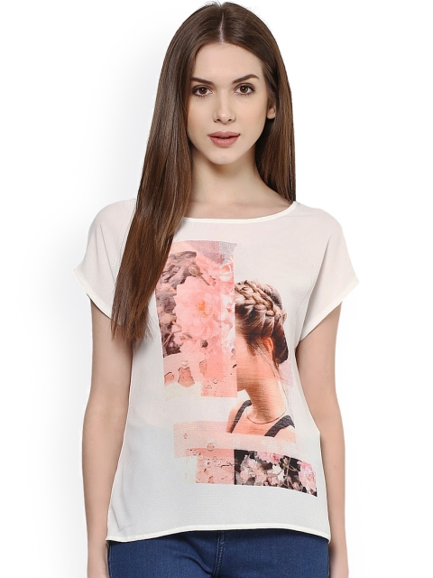 

Harpa White Printed Top