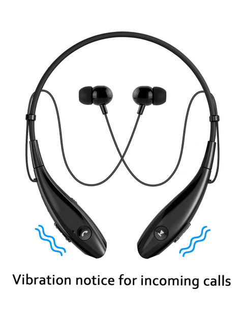 

SoundPEATS Black Q900 Bluetooth 4.1 Wireless Sports Headphones with Mic & Vibration