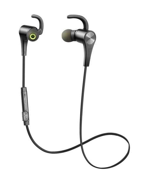 

SoundPEATS Black Q12 Bluetooth 4.1 Wireless Magnetic In-Ear Earphones with Mic