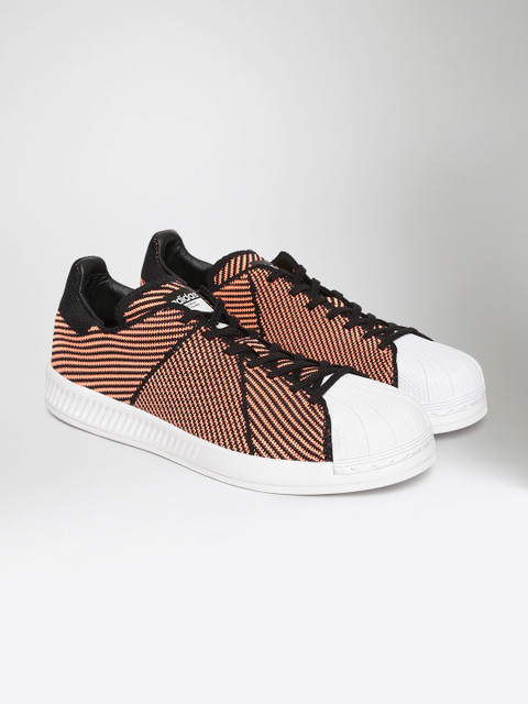 

ADIDAS Originals Women Peach-Coloured Superstar Bounce Primeknit Woven Sneakers