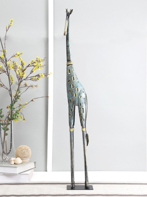

Aapno Rajasthan Black Willowy And Slender Giraffe Showpiece