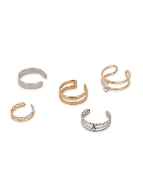 

FOREVER 21 Women Gold Pack of 5 Toe Ring