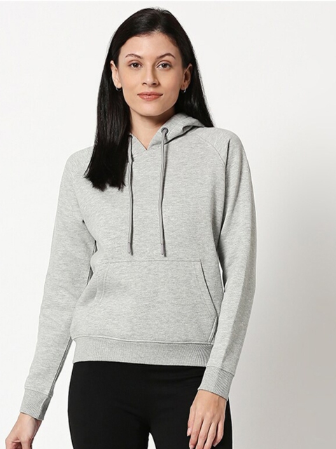 

Bewakoof Grey Hooded Sweatshirt