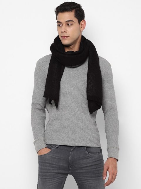

FOREVER 21 Men Grey & Black Self Design Scarf